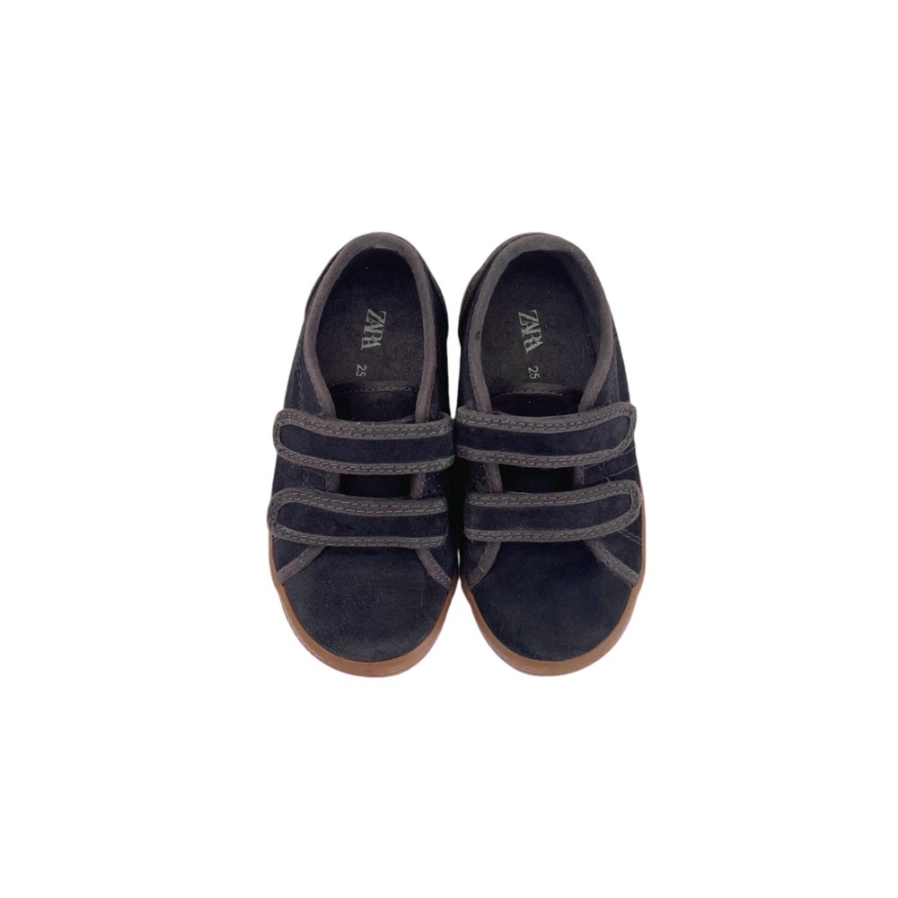 Zara toddler Velcro strap suede sneakers size 9